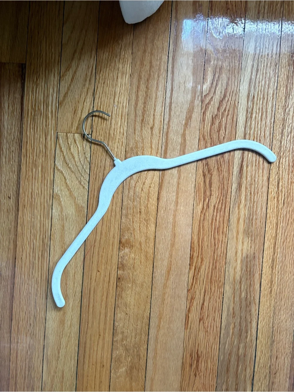 Target Cream Velvet Padded Clothes Hangers with Metal Hooks